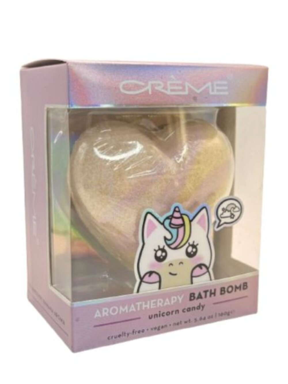 The Crème Shop Unicorn Candy Aromatherapy Bath Bomb 5.64oz NEW